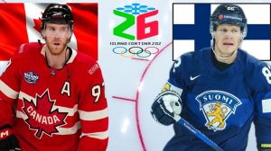 ХОККЕЙ ОЛИМПИАДА МУЖЧИНЫ 1/2 ФИНАЛА. КАНАДА - ФИНЛЯНДИЯ.  ТЕКСТОВАЯ ОНЛАЙН ТРАНСЛЯЦИЯ