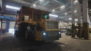 Новый шлаковоз в автотранспорте цехе ОЭМК вышел на круглосуточные трудовые смены