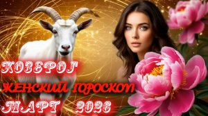 Козерог. Женский гороскоп. Март.  2026.
