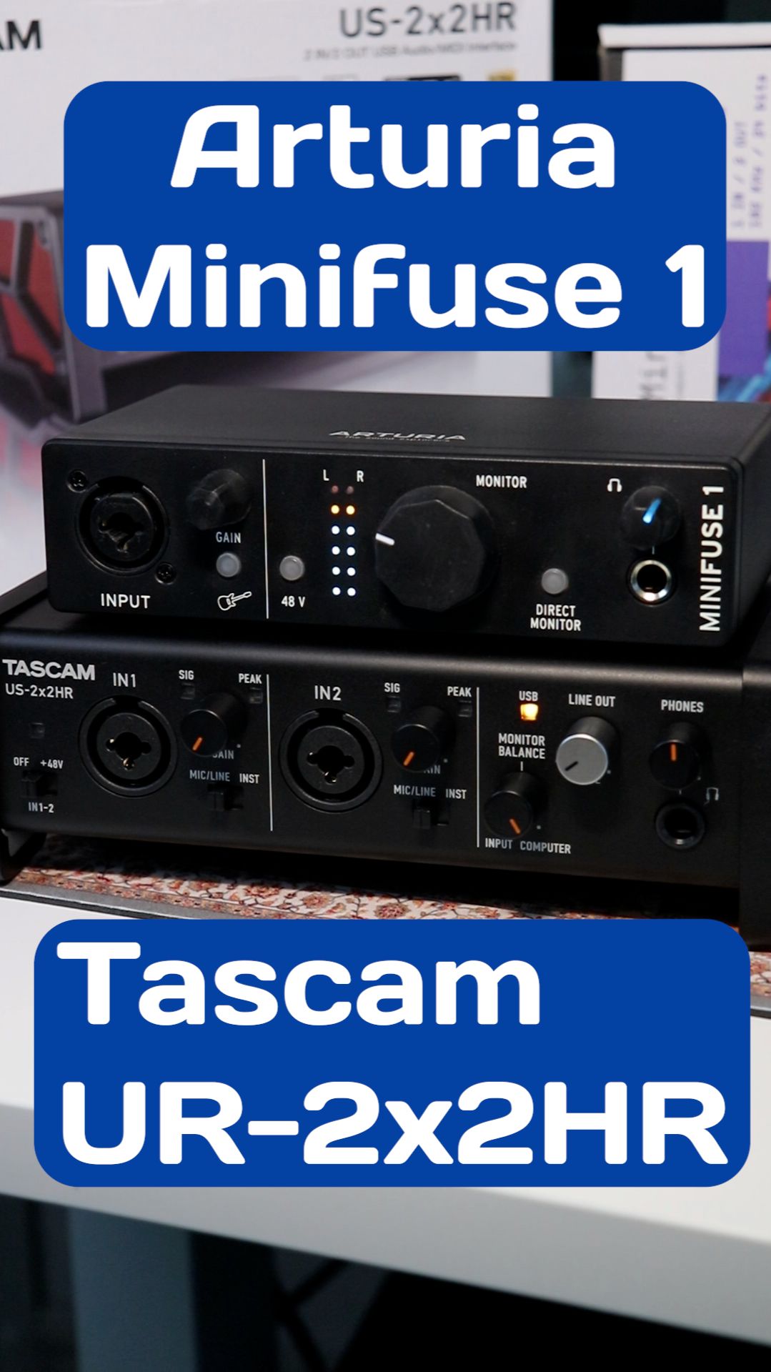 🎛️ Впечатление от аудиоинтерфейсов Arturia Minifuse 1 и Tascam us-2x2hr