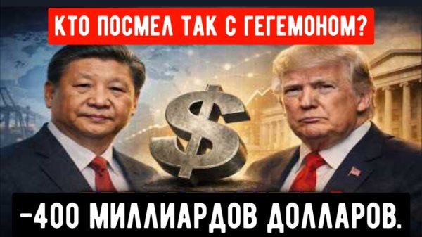 400 МИЛЛИАРДОВ Сброшены! Китай и еще 4 страны одновременно отказались от долговых обязательств США
