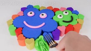 ЛЕПИМ ЦВЕТОЧКИ ИЗ КИНЕТИЧЕСКОГО ПЕСКА ВИДЕОЛЕПКА ВИДЕО МУЛЬТИКИ ДЛЯ ДЕТЕЙ КАНАЛ ИГРАЛКИ-ЗАЛИПАЛКИ