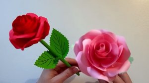 Цветы из бумаги. Как сделать красивую розу из бумаги