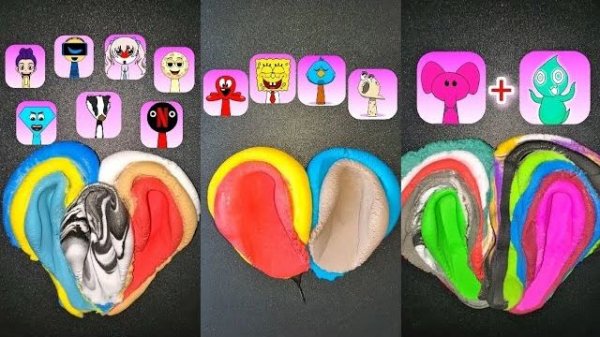 SPRUNKI УГАДАЙ ЦВЕТА! СМЕШИВАЕМ СЛАЙМЫ СПРУНКИ И СМОТРИМ ПЕРСОНАЖЕЙ OC СПРУНКИ! РЕАКЦИЯ