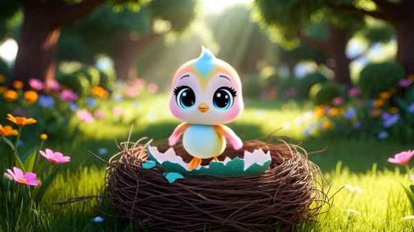 Птенчик и большой мир