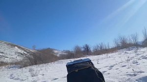 Солнце и лёд!☀️Покатушки на родник.🌀