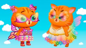 Суровый КОТИК БУБУ и МИМИ №1. Телепортация в новый мир. Игра Bubbu & Mimmi World на Хвостик ТВ