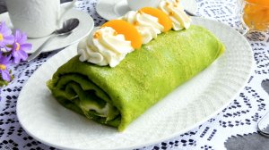 Блинный рулет с кремом