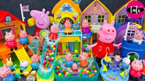 Играем в игрушки из мультика свинка Пеппа и Спанч Боб. Мультфильм для детей. ASMR АСМР