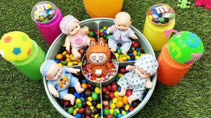 Мультики для девочек про куколок. Конфетки в разноцветных ванночках. Мультики для детей и малышей