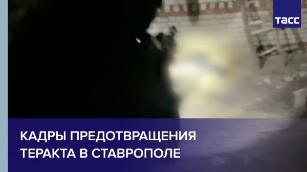 Кадры предотвращения теракта в Ставрополе