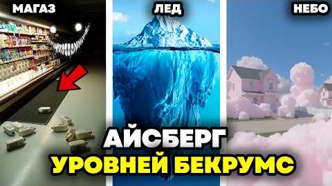Айсберг уровней Бекрумс - Самые странные УРОВНИ закулисья, которые только существуют!