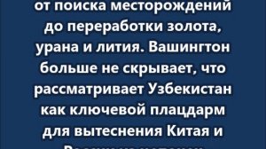 Золото, уран и $100 млрд: США забирают критические ресурсы Узбекистана