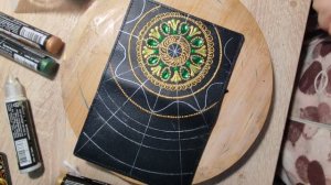 Мастер класс по точечной росписи. Обложка на паспорт