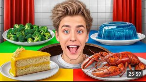 Едим Еду ОДНОГО ЦВЕТА Челлендж ! *РОЗОВЫЙ vs ЧЕРНЫЙ*