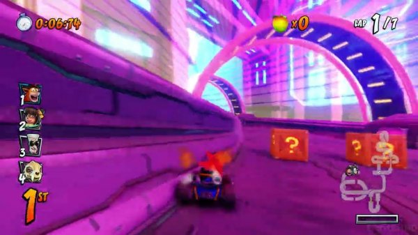 CRASH TEAM RACING [PS4] Gameplay (Race Track: Electron Avenue)