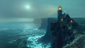 Старый маяк - Спокойная музыка для сна с звуками природы, фоновая музыка