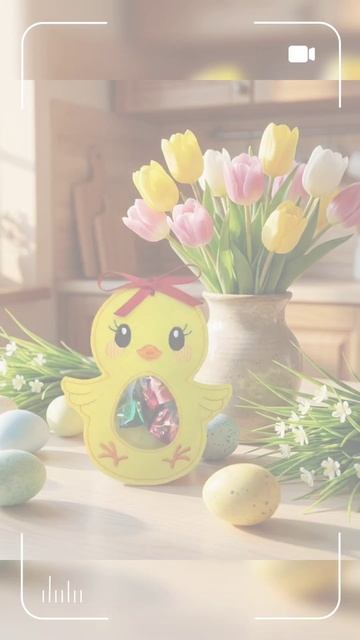 Дизайн машинной вышивки. Пасхальный цыпленок. Мешочек для сладостей. смотреть онлайн