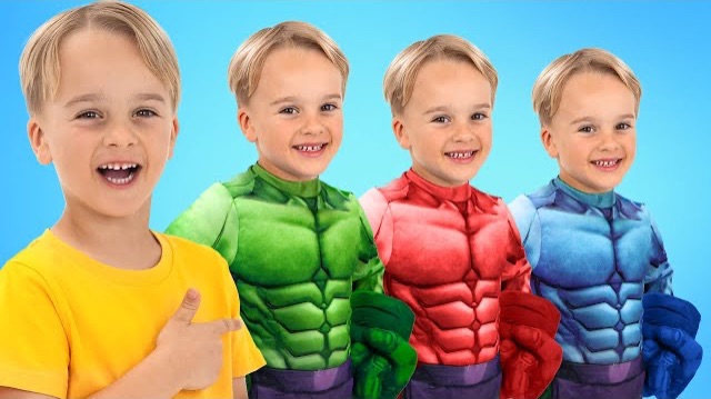 Весёлые истории для детей. Крис превратился в Халка смотреть онлайн