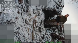 FPV-дрон "Северян" запарковался возле входа в блиндаж ВСУ.