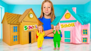 Картонная, пушистая и лего школы Насти и друзей