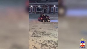 Полиция вычислила водителя квадроцикла, устроившего дрифт на реке и набережной в центре Йошкар-Олы