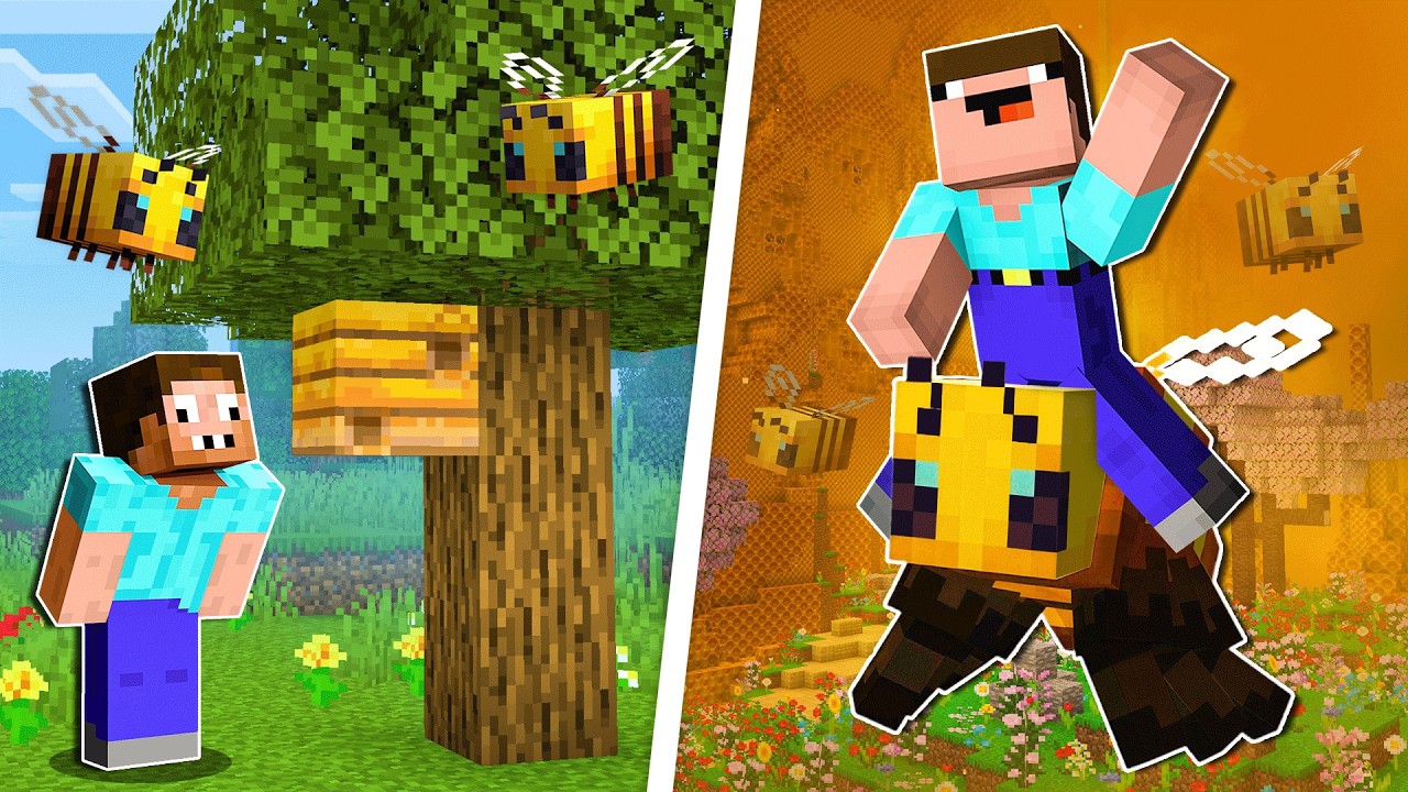 НУБ И ПРО ВНУТРИ ПЧЕЛИНОГО УЛЬЯ В МАЙНКРАФТ ! НУБИК И ТРОЛЛИНГ ЛОВУШКА смотреть онлайн