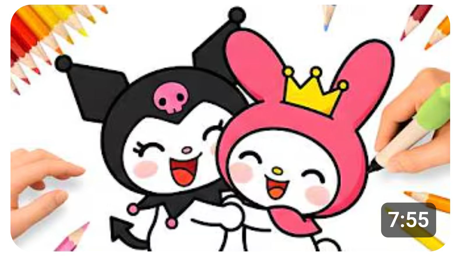 КАК НАРИСОВАТЬ КУРОМИ И МЕЛОДИ ВМЕСТЕ 💟 смотреть онлайн