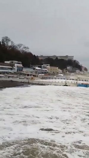 Красота зимнего моря. Сочи. В 20 февраля 2026 года.