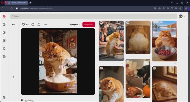 кот приготовил тесто