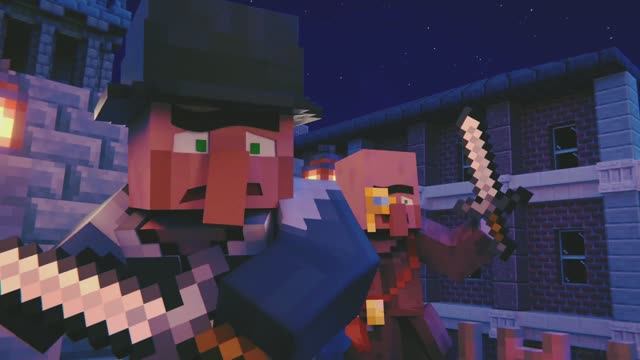 ЗОМБИ ПРОТИВ ДЕРЕВЕНСКИХ ЖИТЕЛЕЙ В МАЙНКРАФТЕ, МУЛЬТФИЛЬМ смотреть онлайн