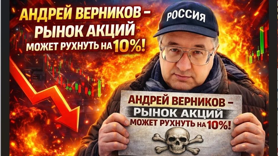 Андрей Верников - Рынок акций может рухнуть на 10%! смотреть онлайн