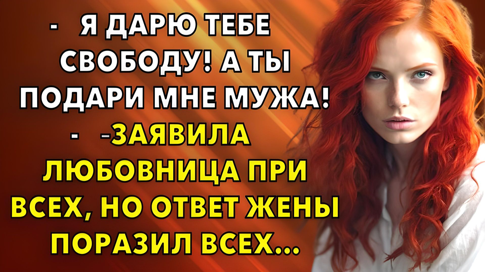 Жизненные истории | — Я дарю тебе свободу! А ты подари мне мужа! | Истории из жизни Жизненные истории | — Я дарю тебе свободу! А ты подари мне мужа! | Истории из жизни