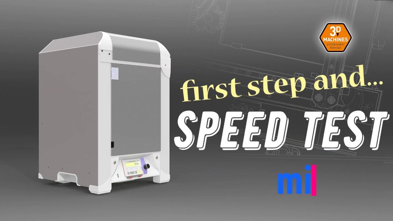 RepRap 3D printer "miniMAX200" - First step and Speed test