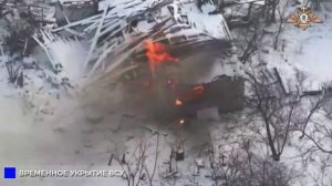 🔥🏴33 мсп громит укрытие, антенну и НРТК ВСУ в районе Торецкого