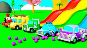 Песня про бинго, песня про азбуку Машинки прыгают с парашютами Детские стишки и песенки для малышей