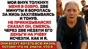 Лицом к лицу | Внук столкнул в озеро | Аудио рассказ| Слушать истории