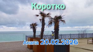 Анапа 20.02.2026 Коротко