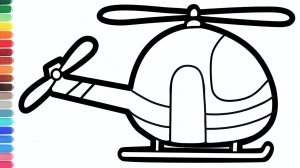 МУЛЬТИК для ДЕТЕЙ - Как нарисовать ВЕРТАЛЕТ для детей / Рисунок ВЕРТАЛЕТА для детей