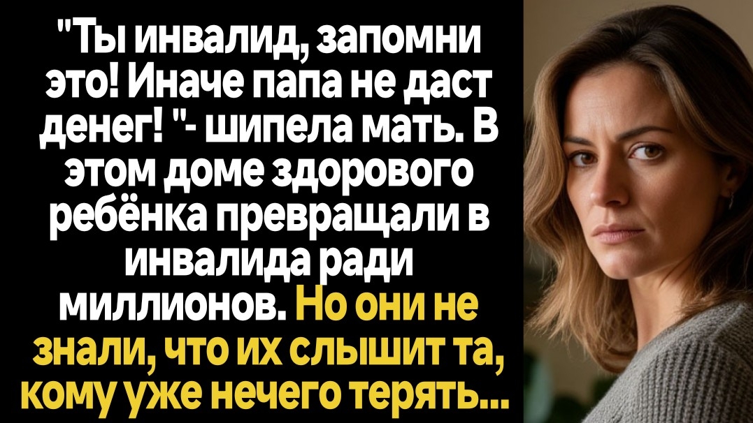 ИСТОРИИ ИЗ ЖИЗНИ/Ты инвалид, запомни это! Иначе папа не даст денег! -прошипела мать смотреть онлайн