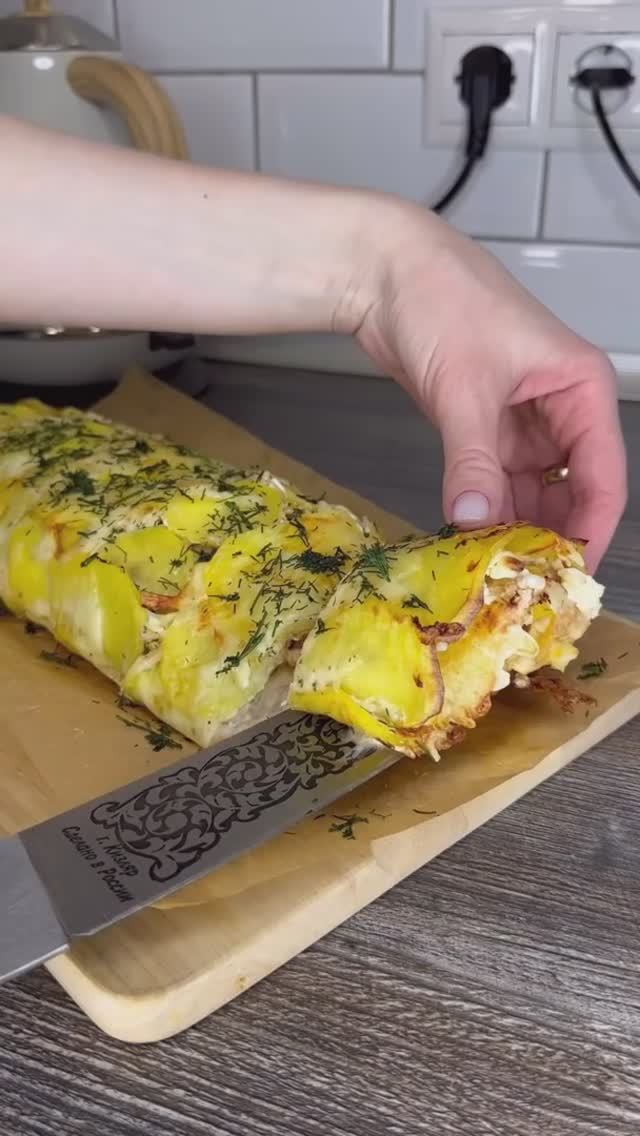 Картошка с мясом и сыром 🥔 смотреть онлайн