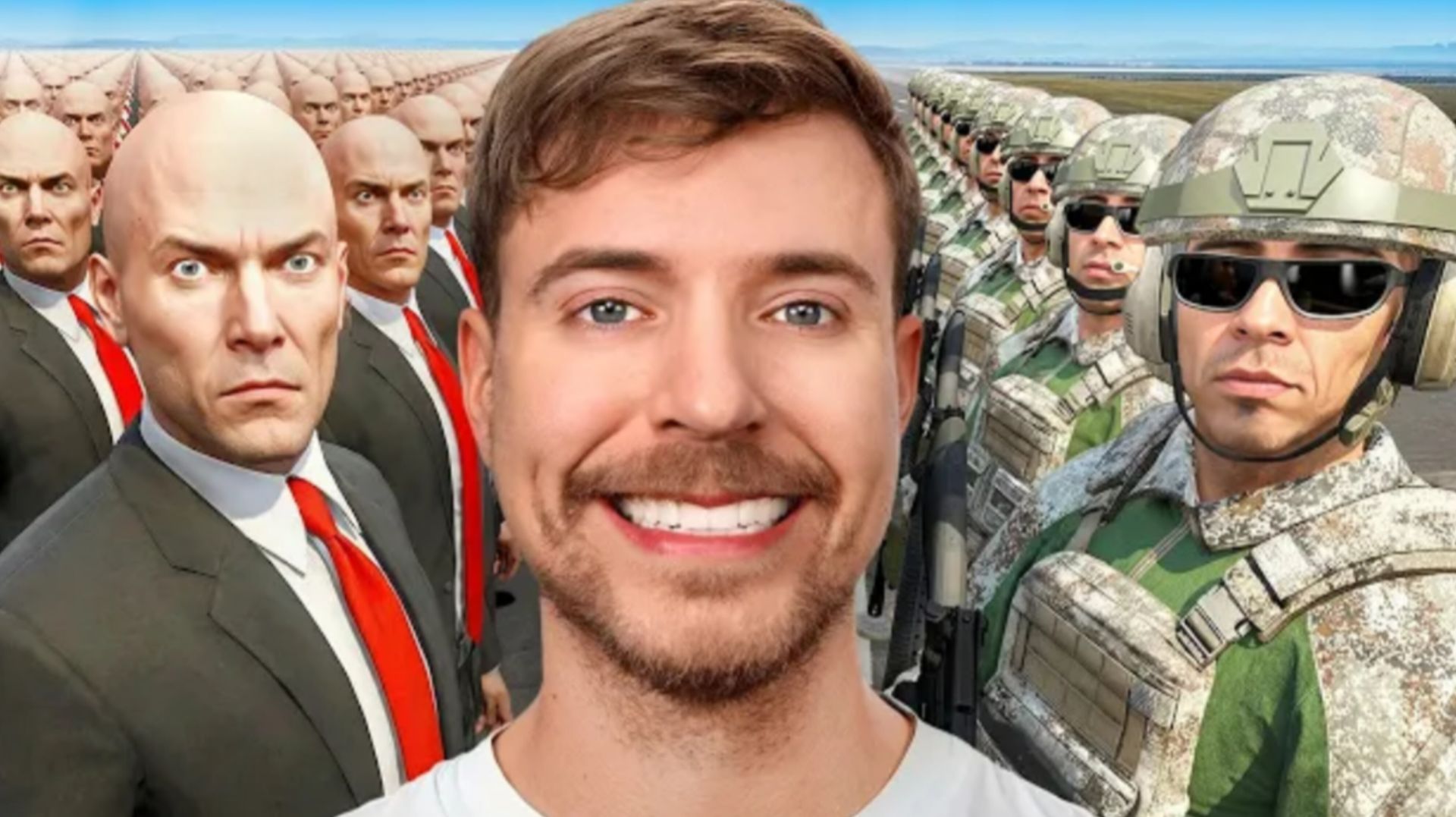 Mr.BEAST (МИСТЕР БИСТ) 100 ИГРОКОВ & 10 НАСТОЯЩИХ СОЛДАТ В ГТА 5, НОВОЕ ВИДЕО ПРО GTA 5 2026 смотреть онлайн