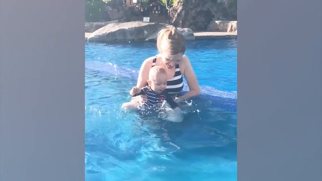 Funny Babies Playing With Water || Baby Outdoor смотреть онлайн