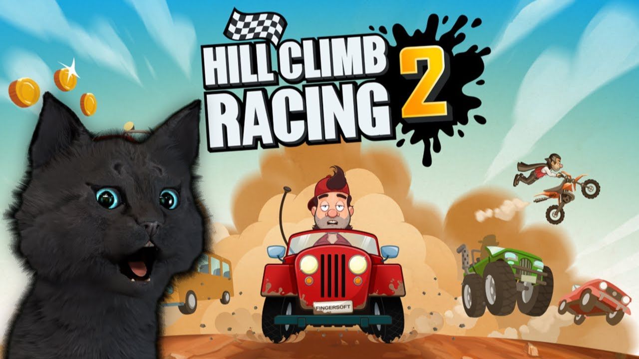 Hill Climb Racing 2 ГОНКИ С ГОВОРЯЩИМ СУПЕР КОТОМ (ТРИ КОТА) android #213 смотреть онлайн