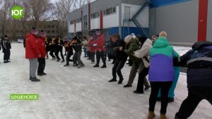 На площадках шушенского физкультурно-спортивного центра - «Зимние старты»