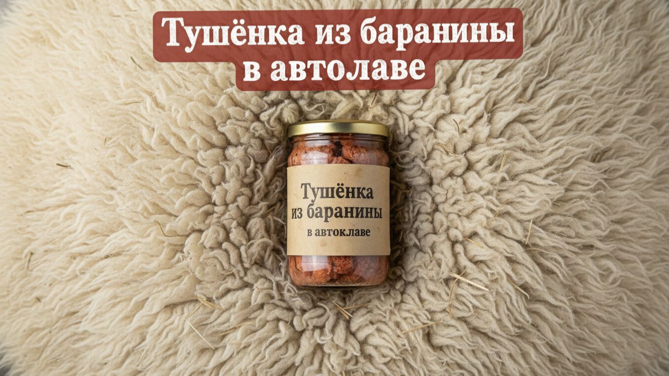 Тушёнка из баранины в автоклаве