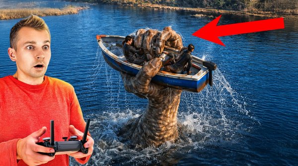 Мой дрон нашёл ОГРОМНУЮ РУКУ - Морского Монстра под водой (Hand Sea Monster😱)