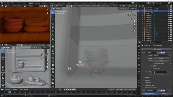 73-1. [1st floor] Make kitchen tools using modifiers