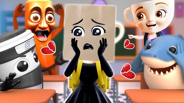 Эспрессона Синьора прячет лицо в школе. Балерина Капучина в раздумье. Герои Брайнрот смотреть онлайн