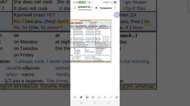 Лиза 20 февраля,26г unit 10 ,English World 1, present simple по таблице.